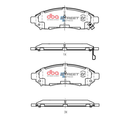 DB1835SSEV Nissan Leaf / E-NV200 2012 On F – Front