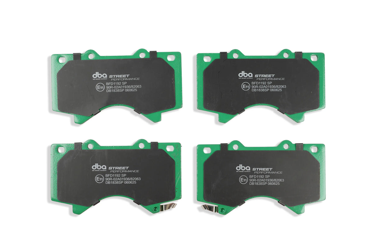 DBA42724XS-1838SP Brake Kit - 4000 Series T3 Slotted & Street Performance Brake Pads (2x DBA42724XS + DB1838SP)