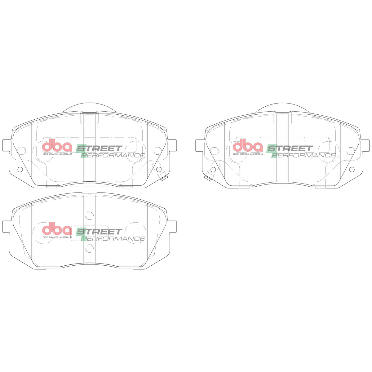 DBA2472S-2174SP Brake Kit - Street Series T2 Slotted & Street Performance Brake Pads (2x DBA2472S + DB2174SP)