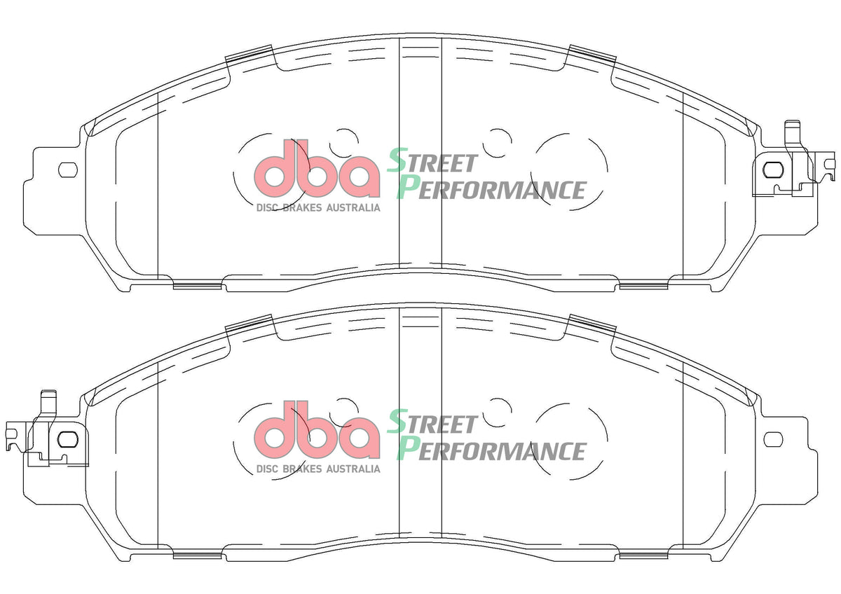 DBA2332E-2374SP Brake Kit - Street Series En-Shield Plain & Street Performance Brake Pads  (2x DBA2332E + DB2374SP)