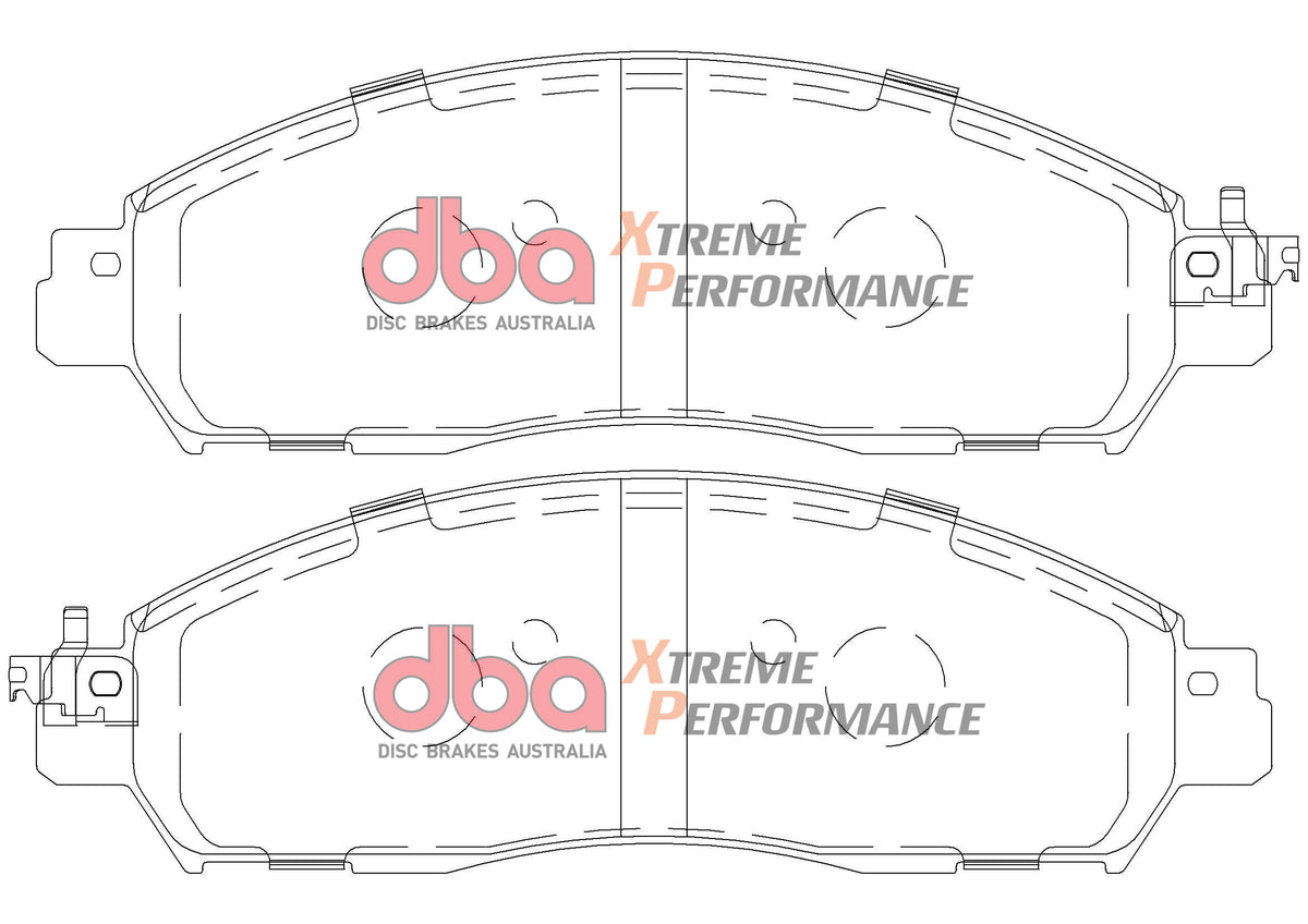 DBA42182S-2374XP Brake Kit - 4000 Series T3 Slotted & Xtreme Performance Brake Pads (2x DBA42182S + DB2374XP)