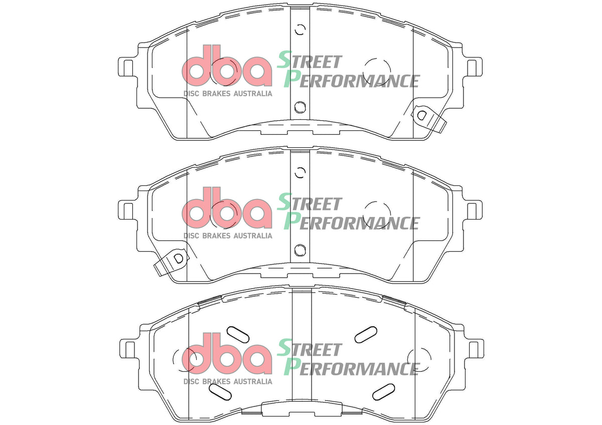 DBA3160S-2379SP Brake Kit - Street Series T2 Slotted & Street Performance Brake Pads (2x DBA3160S + DB2379SP)