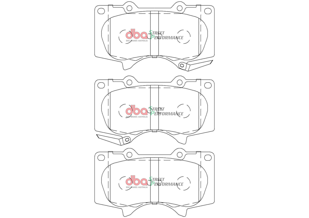 DBA2700S-2380SP Brake Kit - Street Series T2 Slotted & Street Performance Brake Pads (2x DBA2700S + DB2380SP)