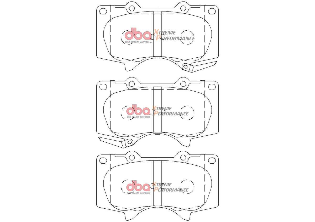 DBA42700S-2380XP Brake Kit - 4000 Series T3 Slotted & Xtreme Performance Brake Pads (2x DBA42700S + DB2380XP)