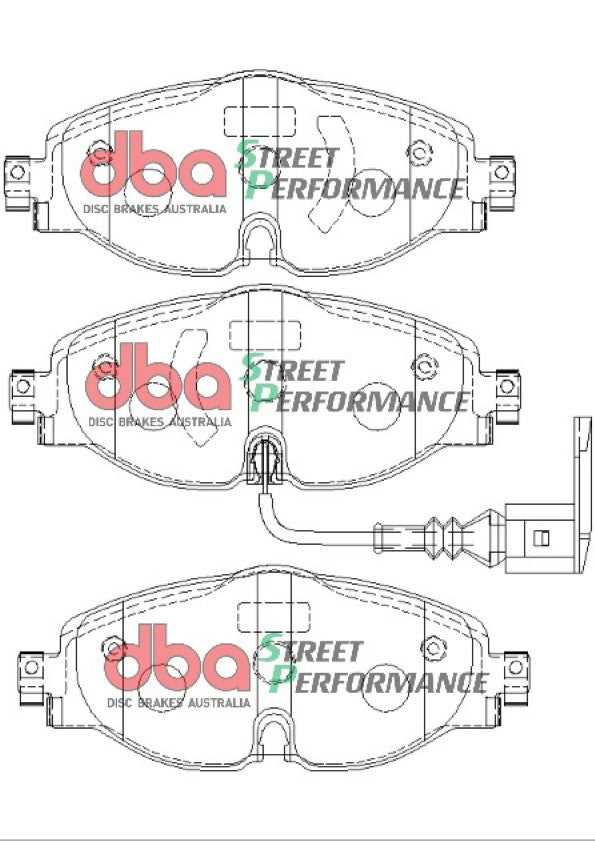 DBA2806S-2383SP Brake Kit - Street Series T2 Slotted & Street Performance Brake Pads (2x DBA2806S + DB2383SP)