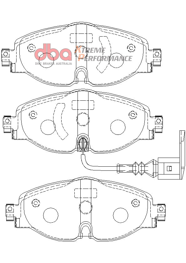 DBA43042S-2383XP Brake Kit - 4000 Series T3 Slotted & Xtreme Performance Brake Pads (2x DBA43042S + DB2383XP)