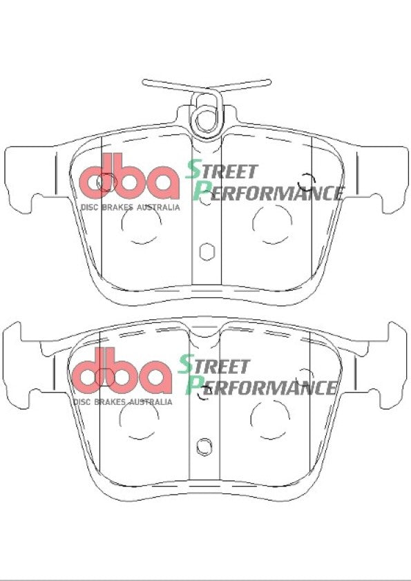 DBA42809S-2384SP Brake Kit - 4000 Series T3 Slotted & Street Performance Brake Pads (2x DBA42809S + DB2384SP)