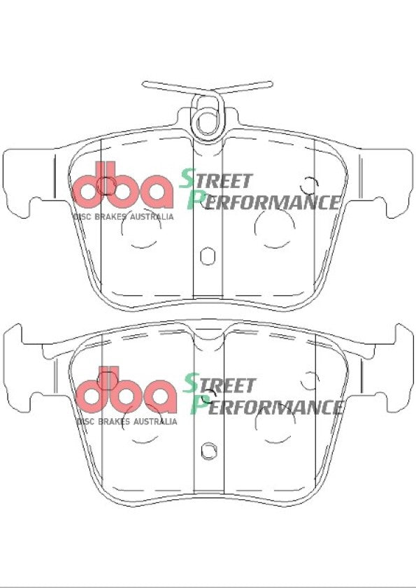 DBA2809E-2415SP Brake Kit - Street Series En-Shield Plain & Street Performance Brake Pads  (2x DBA2809E + DB2415SP)