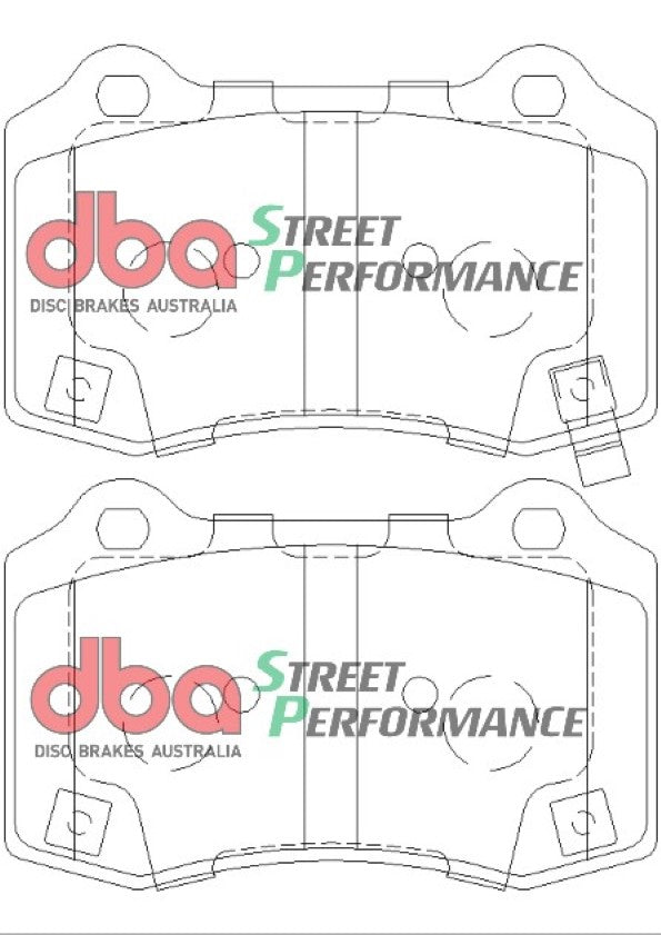 DBA2445S-8805SP Brake Kit - Street Series T2 Slotted & Street Performance Brake Pads (2x DBA2445S + DB8805SP)