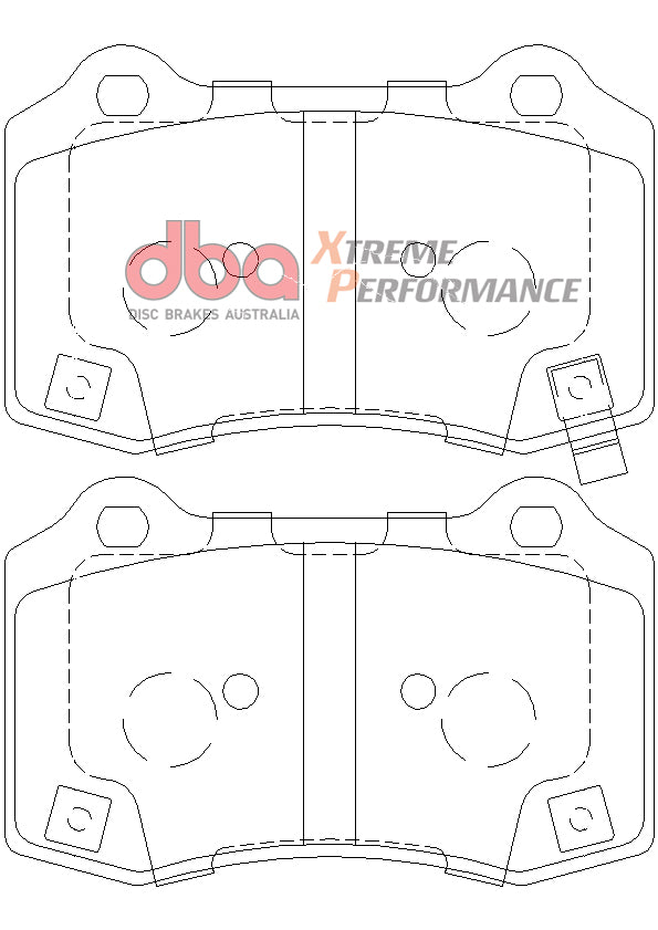 DBA42445S-8805XP Brake Kit - 4000 Series T3 Slotted & Xtreme Performance Brake Pads (2x DBA42445S + DB8805XP)
