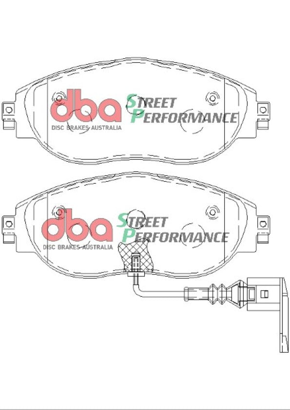 DBA2830E-8849SP Brake Kit - Street Series En-Shield Plain & Street Performance Brake Pads  (2x DBA2830E + DB8849SP)