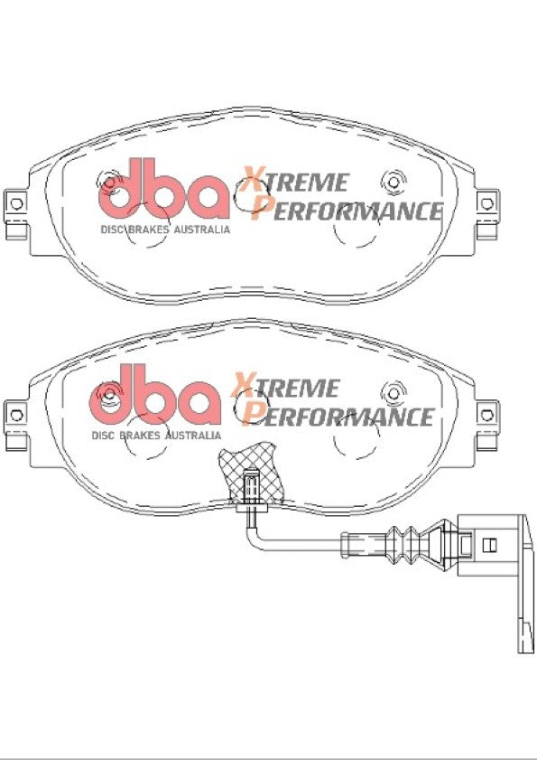 DBA52830BLKS-8849XP Brake Kit - 5000 T3 Slotted & Xtreme Performance Brake Pads (2x DBA52830BLKS + DB8849XP)