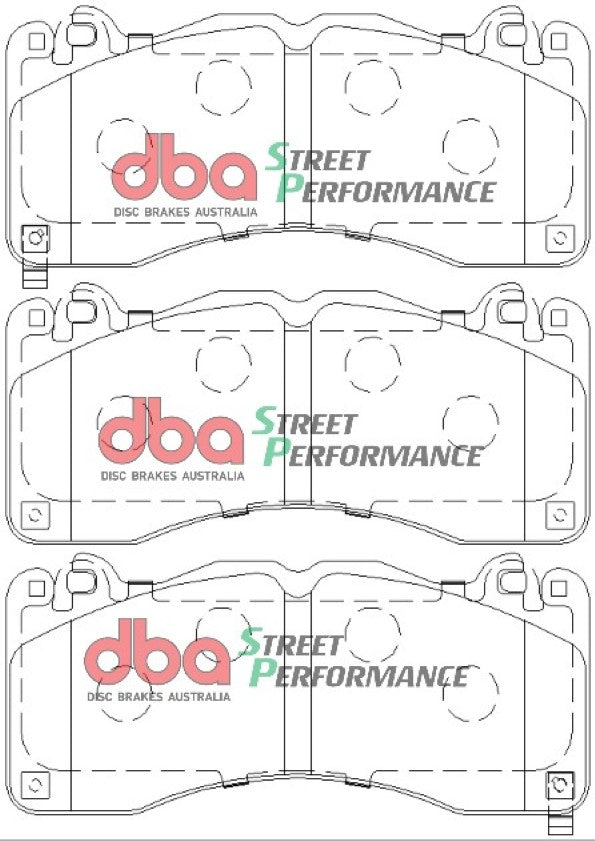 DBA42166S-9021SP Brake Kit - 4000 Series T3 Slotted & Street Performance Brake Pads (2x DBA42166S + DB9021SP)