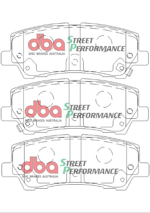 DBA42165S-9022SP Brake Kit - 4000 Series T3 Slotted & Street Performance Brake Pads (2x DBA42165S + DB9022SP)