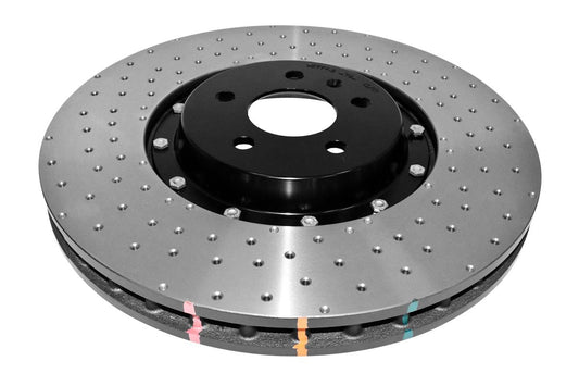 DBA52774BLKXD 5000 series - Crossed Drilled & Dimpled Black Hat – Front