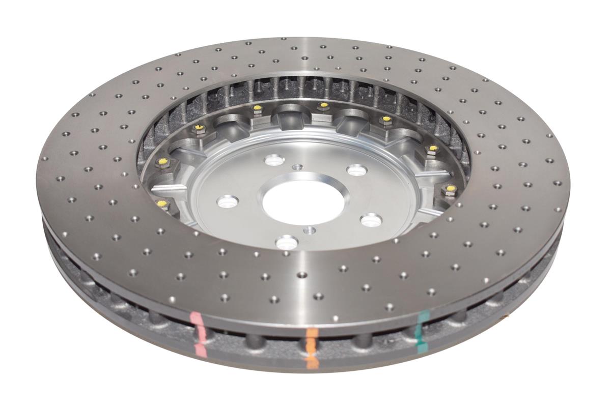 DBA52788SLVXD 5000 series - Crossed Drilled & Dimpled Silver Hat