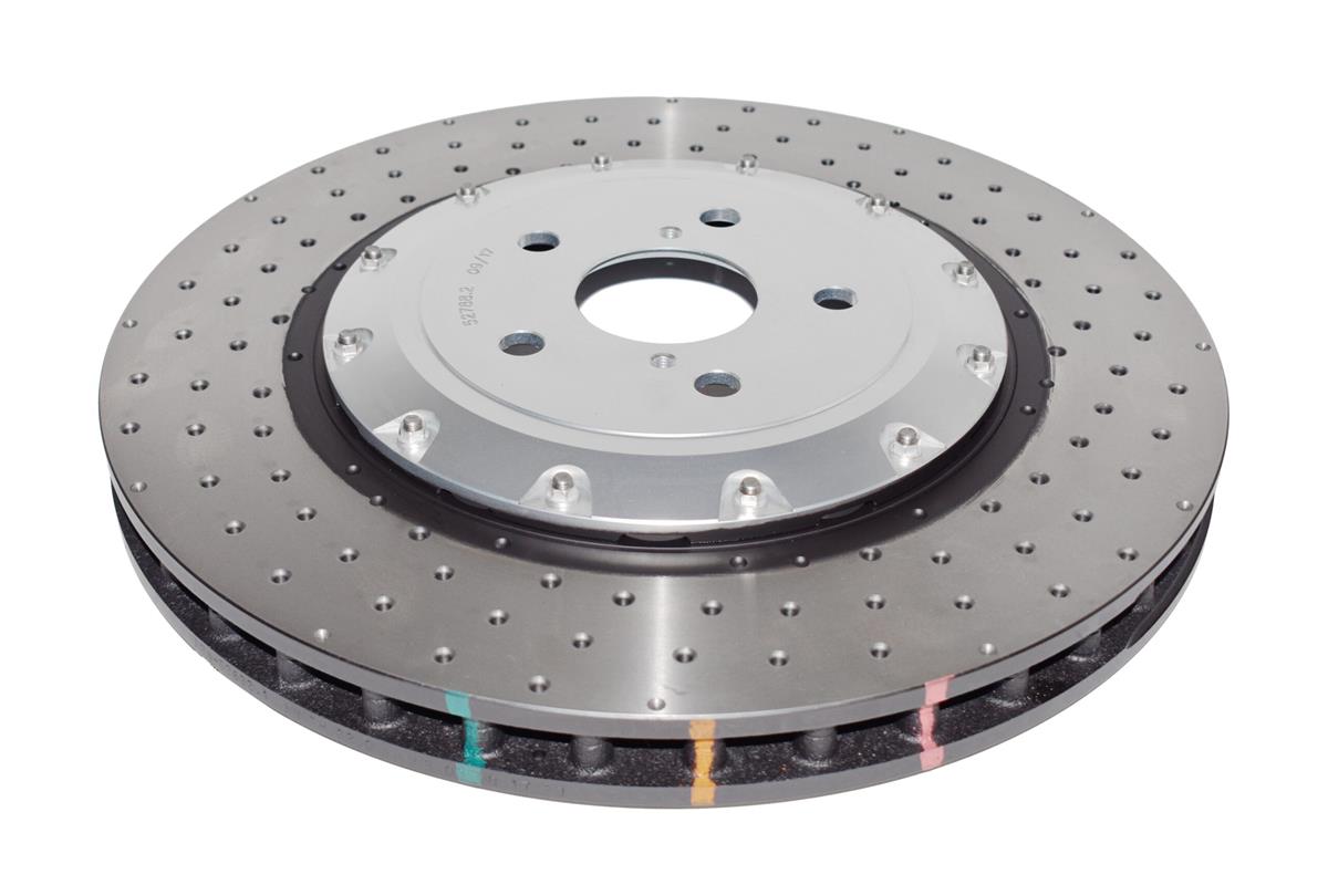 DBA52788SLVXD 5000 series - Crossed Drilled & Dimpled Silver Hat