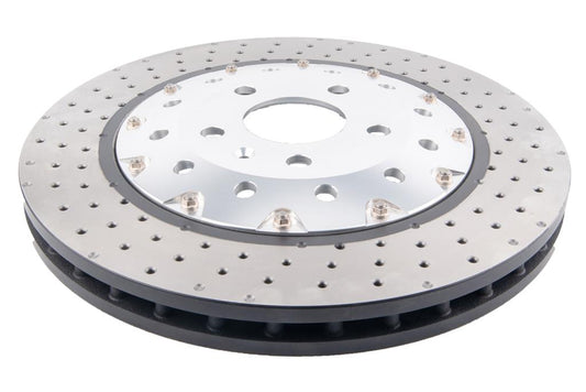 DBA52833SLVXD 5000 series - Crossed Drilled & Dimpled Silver Hat