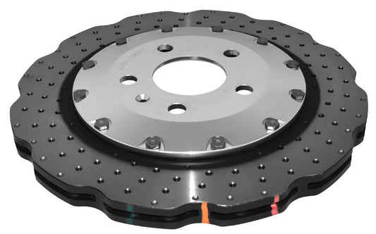DBA52841WSLVXD 5000 series - Crossed Drilled & Dimpled Silver Hat – Rear