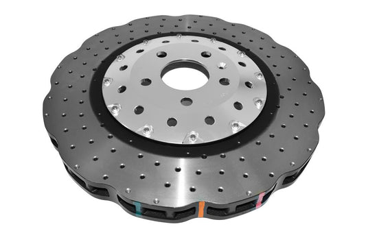 DBA53002WSLVXD 5000 series - Crossed Drilled & Dimpled Silver Hat – Front