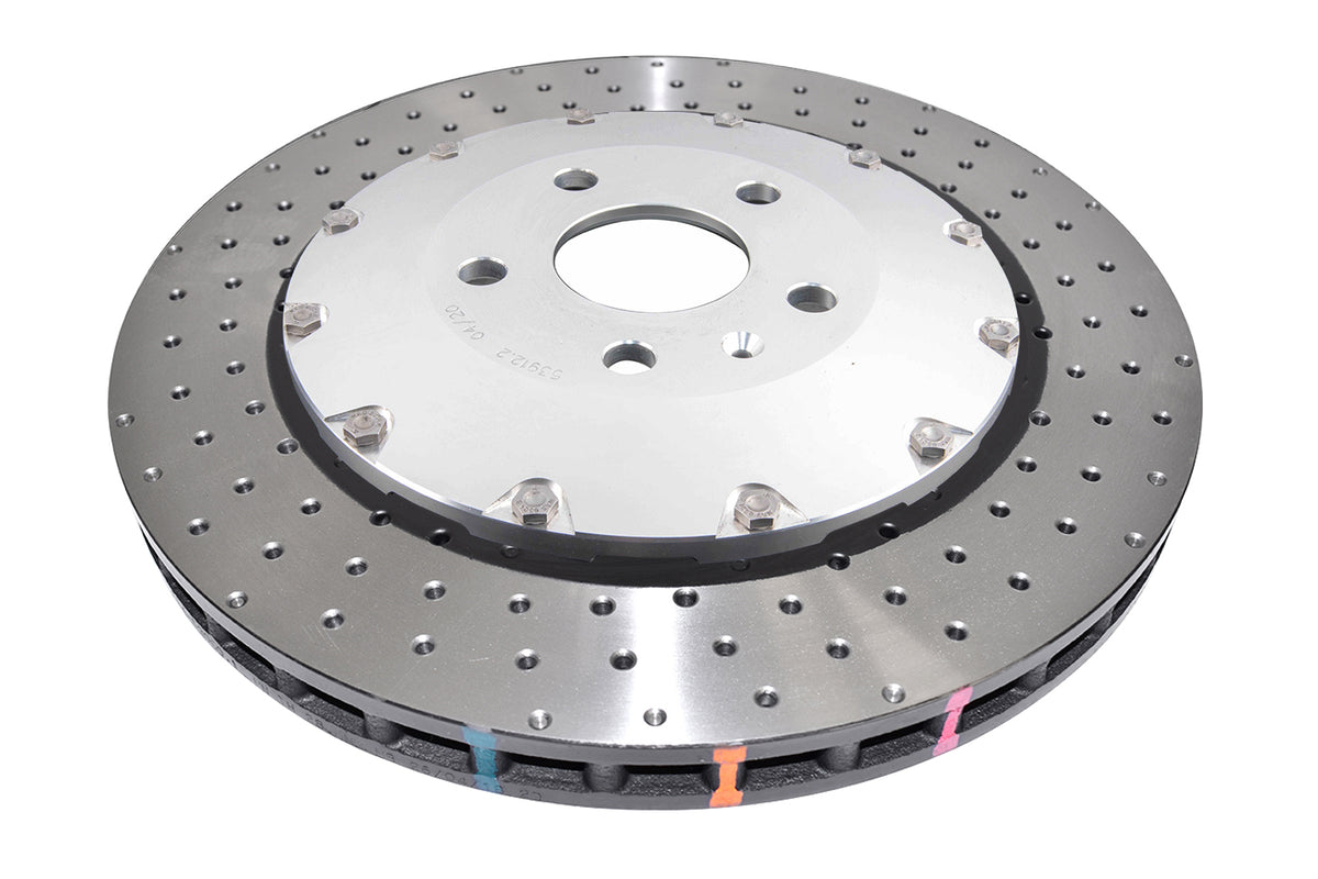 DBA53912SLVXD 5000 series - Crossed Drilled & Dimpled Silver Hat