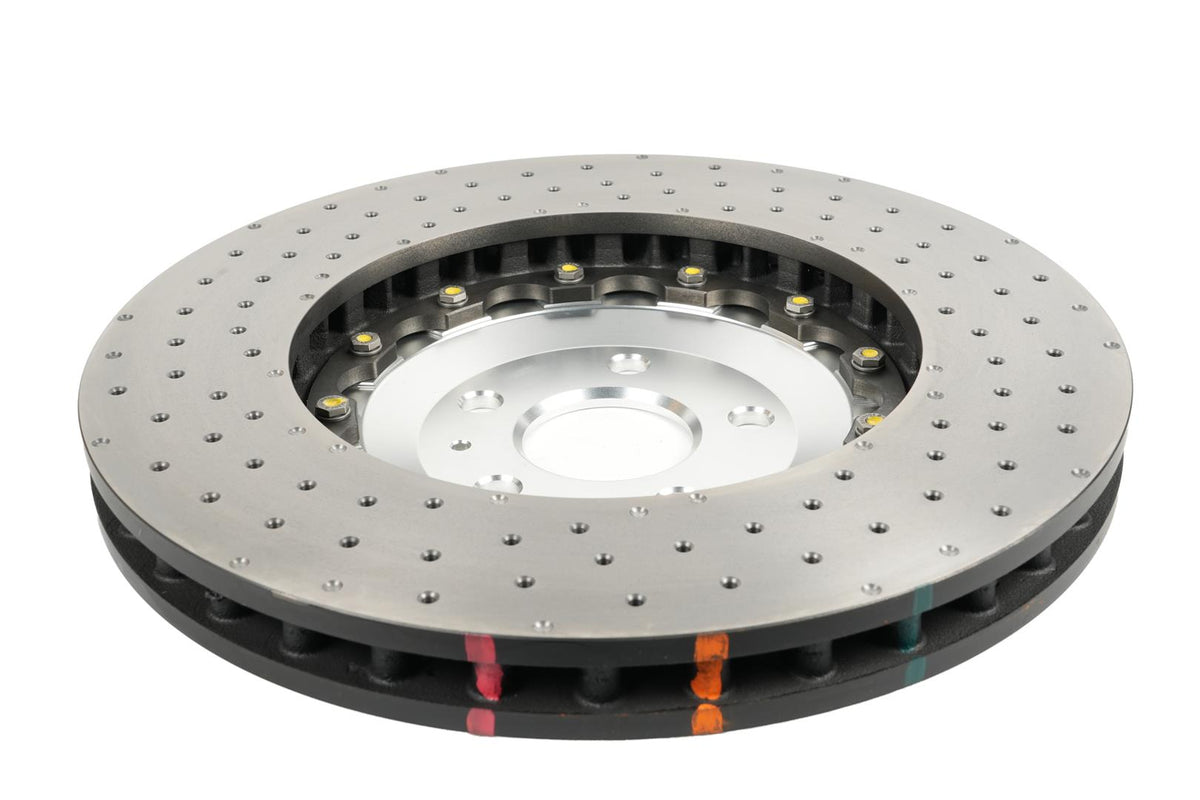 DBA53932SLVXD 5000 series - Crossed Drilled & Dimpled Silver Hat
