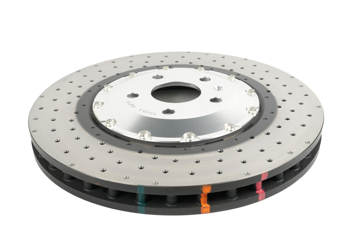 DBA53932SLVXD 5000 series - Crossed Drilled & Dimpled Silver Hat