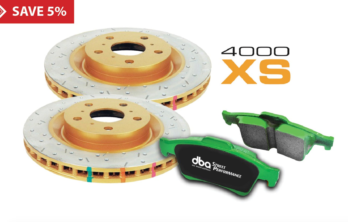 DBA4574XS-1509SP Brake Kit - 4000 Series T3 Slotted & Street Performance Brake Pads (2x DBA4574XS + DB1509SP)