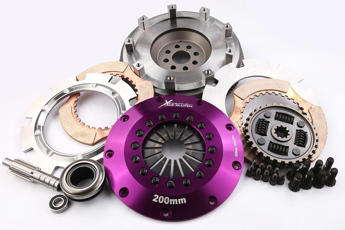 Xtreme Performance - 200mm Sprung Ceramic Twin Plate Clutch Kit Incl Flywheel 1200Nm KBM20530-2B