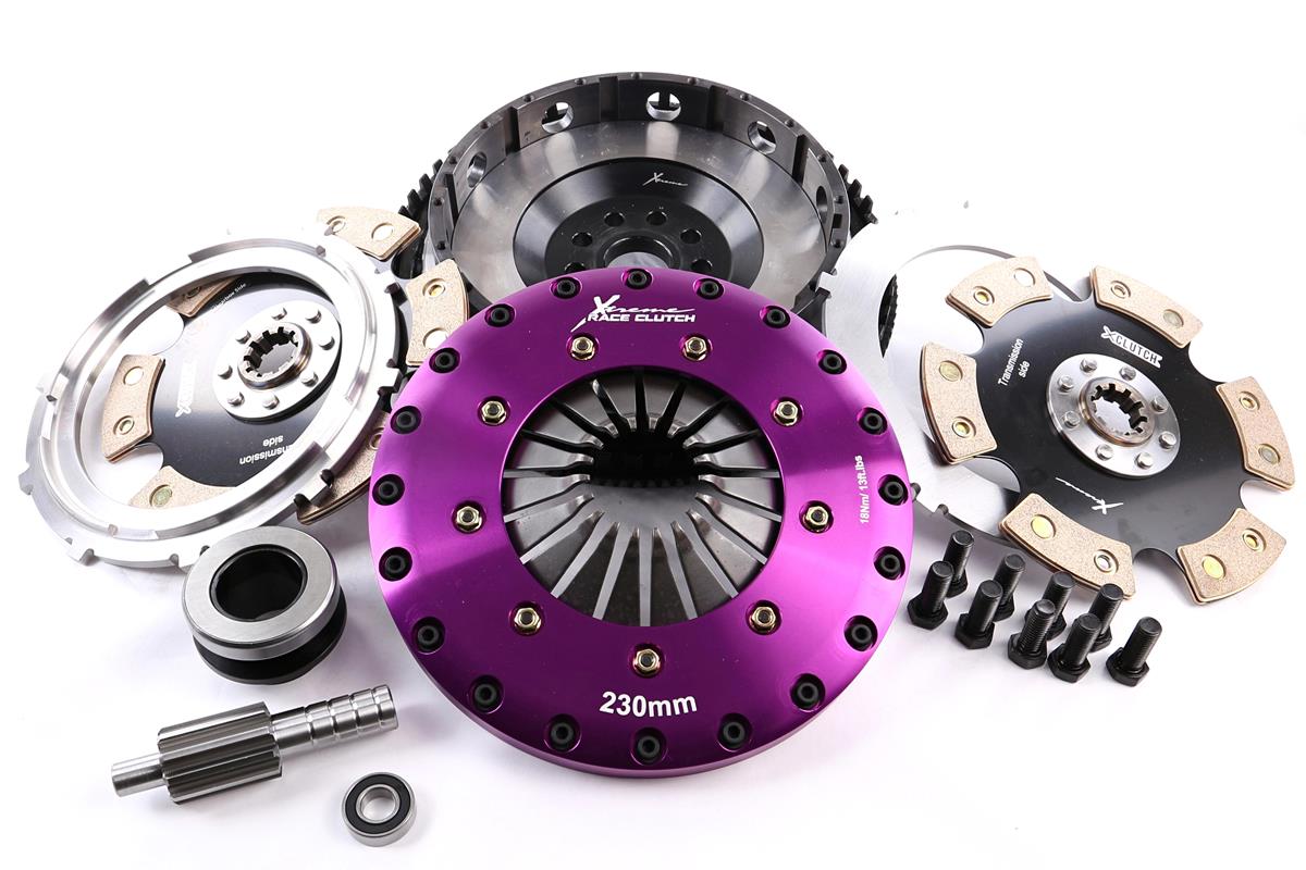 Xtreme Performance - 230mm Rigid Ceramic Twin Plate Clutch Kit Incl Flywheel 1800Nm KBM23546-2E