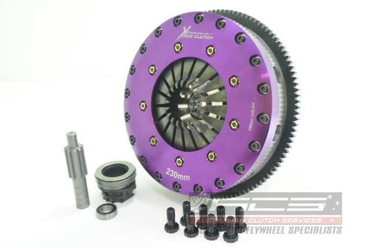 Xtreme Performance - 230mm Organic Twin Plate Clutch Kit Incl Flywheel 1200Nm KBM23589-2G