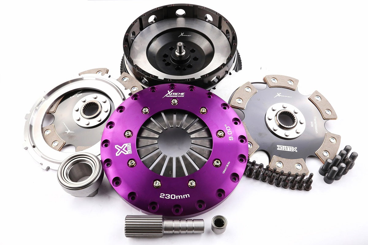 Xtreme Performance - 230mm Rigid Ceramic Twin Plate Clutch Kit Incl Flywheel 1800Nm KBM23595-2E