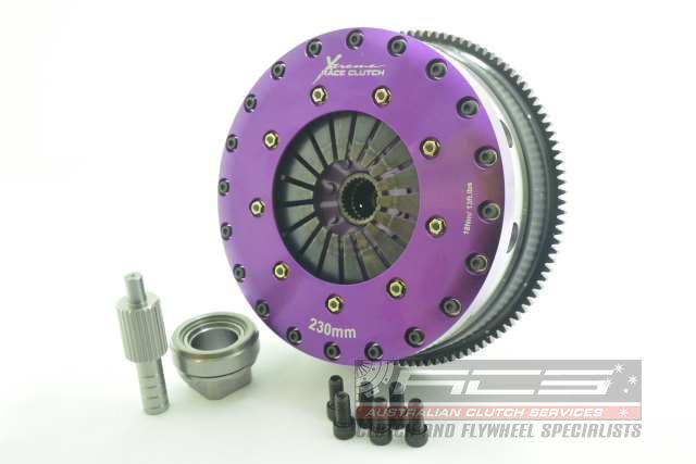 Xtreme Performance - 230mm Rigid Ceramic Twin Plate Clutch Kit Incl Flywheel 1800Nm KBM23596-2E