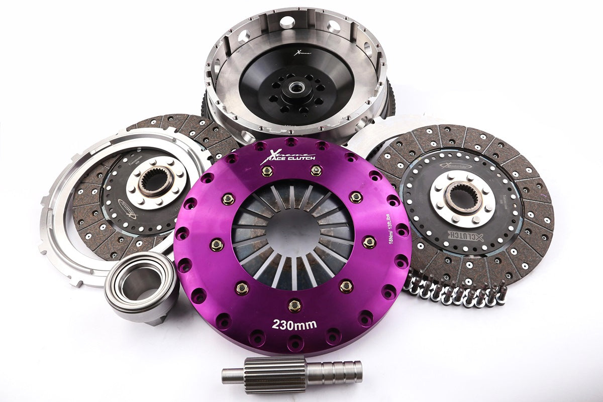 Xtreme Performance - 230mm Organic Twin Plate Clutch Kit Incl Flywheel 1200Nm KBM23597-2G