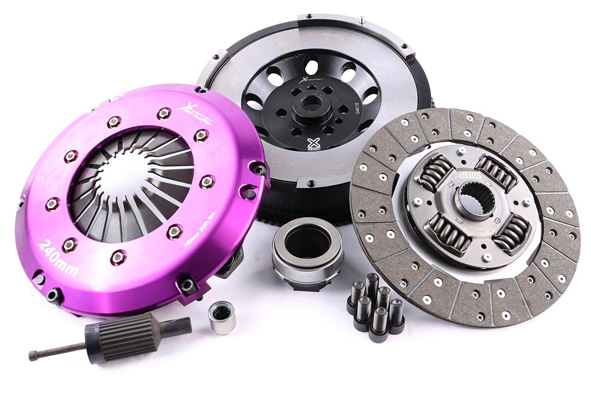 Clutch Kit - Xtreme Performance Heavy Duty Organic Incl Flywheel 600Nm  Conversion kit Dual-mass to solid flywheel KBM24566-1A