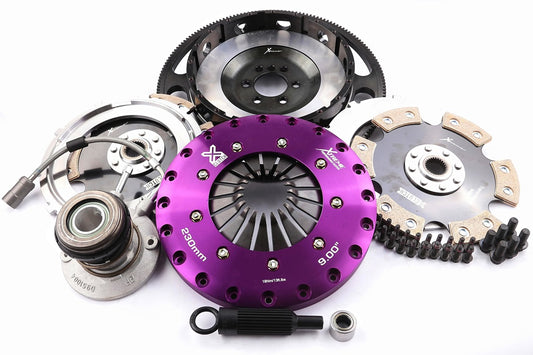 Xtreme Performance - 230mm Rigid Ceramic Twin Plate Clutch Kit Incl Flywheel & CSC 1800Nm KCR23620-2E