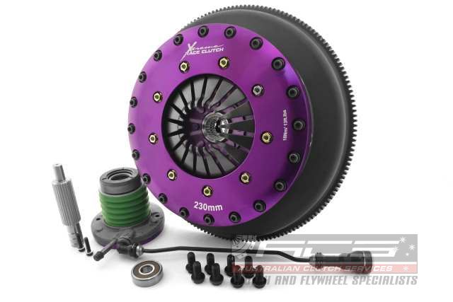 Xtreme Performance - 230mm Rigid Ceramic Twin Plate Clutch Kit Incl Flywheel & CSC 1800Nm KCR23632-2E