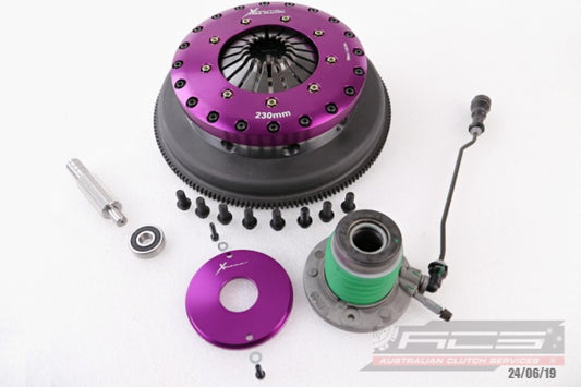 Xtreme Performance - 230mm Organic Twin Plate Clutch Kit Incl Flywheel & CSC 1200Nm KCR23632-2G