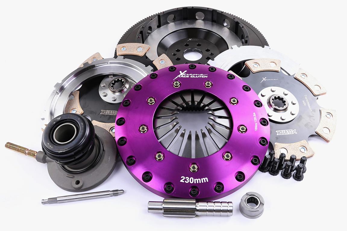 Xtreme Performance - 230mm Rigid Ceramic Twin Plate Clutch Kit Incl Flywheel & CSC 1800Nm KFD23645-2E