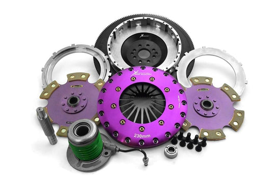 Xtreme Performance - 230mm Rigid Ceramic Twin Plate Clutch Kit Incl Flywheel & CSC 1800Nm KFD23655-2E