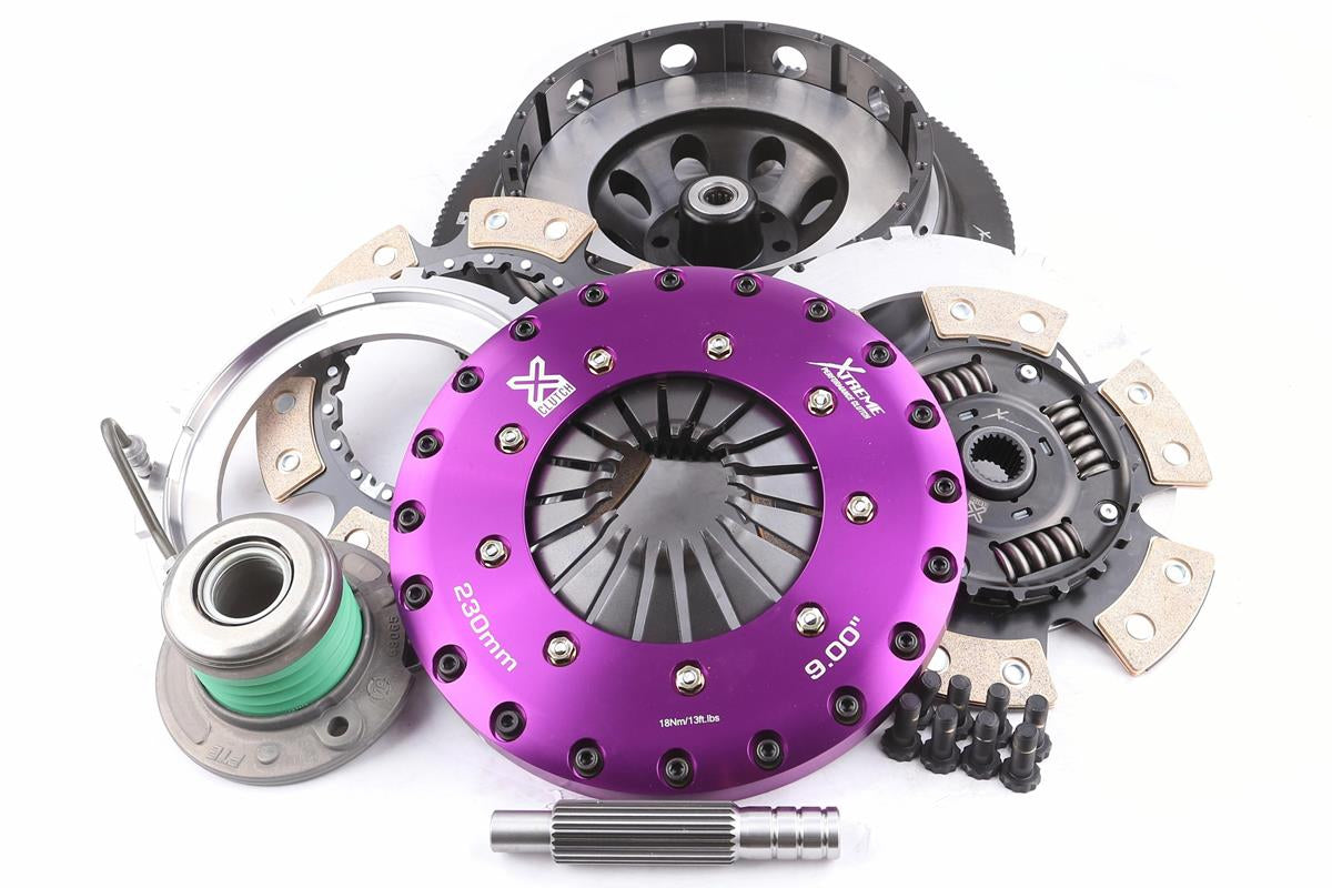 Xtreme Performance - 230mm Sprung Ceramic Twin Plate Clutch Kit Incl Flywheel & CSC 1000Nm KFD23658-2B