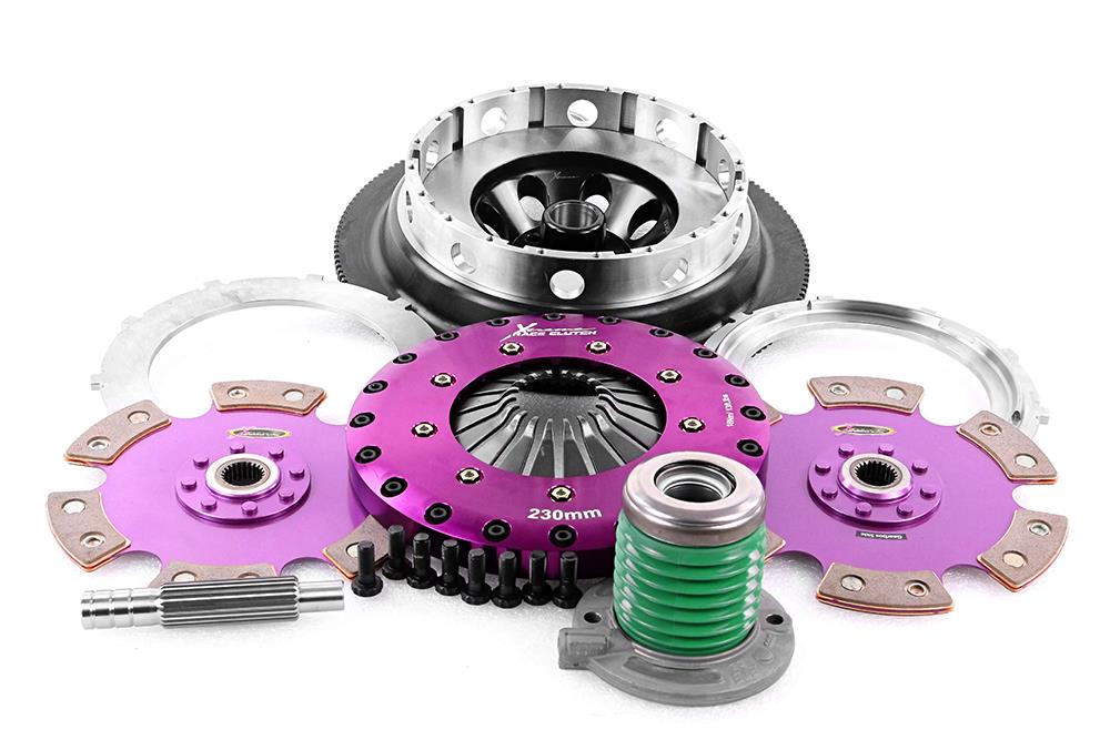 Xtreme Performance - 230mm Rigid Ceramic Twin Plate Clutch Kit Incl Flywheel & CSC 1800Nm KFD23658-2E