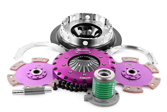 Xtreme Performance - 230mm Rigid Ceramic Twin Plate Clutch Kit Incl Flywheel & CSC 1800Nm KFD23658-2E