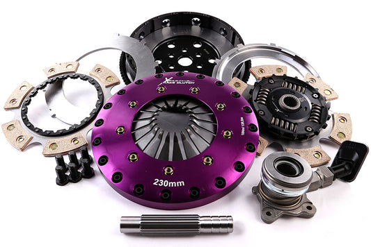 Xtreme Performance - 230mm Sprung Ceramic Twin Plate Clutch Kit Incl Flywheel & CSC 1000Nm KFD23659-2B