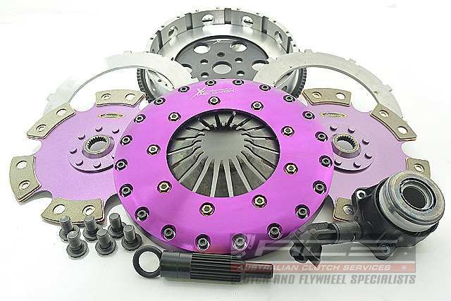 Xtreme Performance - 230mm Rigid Ceramic Twin Plate Clutch Kit Incl Flywheel & CSC 1800Nm KFD23659-2E