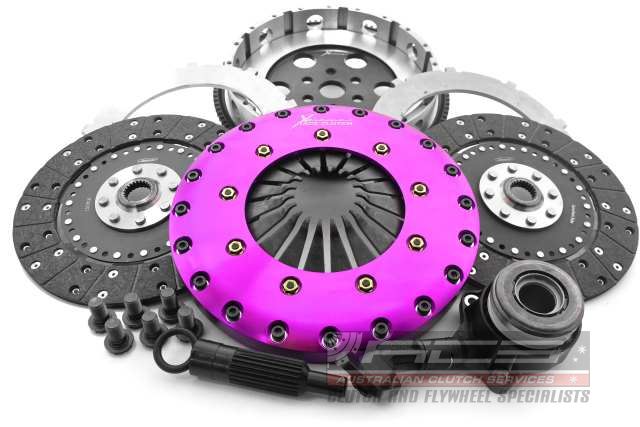 Xtreme Performance - 230mm Organic Twin Plate Clutch Kit Incl Flywheel & CSC 1200Nm KFD23659-2G