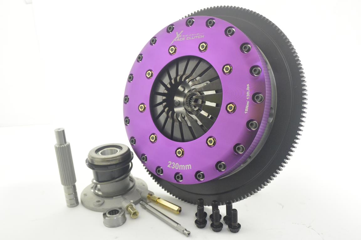 Xtreme Performance - 230mm Organic Twin Plate Clutch Kit Incl Flywheel & CSC 1200Nm KFD23660-2G