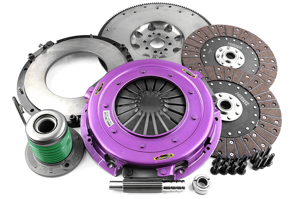 Xtreme Performance - 270mm Organic Twin Plate Clutch Kit Incl Flywheel & CSC 1300Nm KFD27655-2G