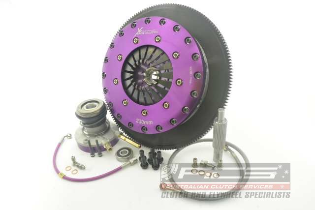 Xtreme Performance - 230mm Rigid Ceramic Twin Plate Clutch Kit Incl Flywheel & CSC 1800Nm KGM23631-2E