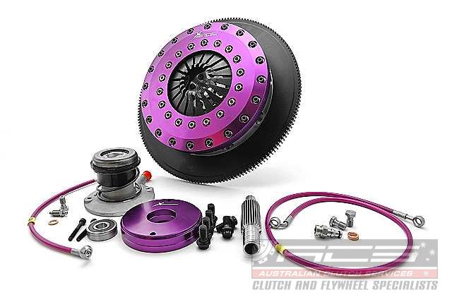 Xtreme Performance - 230mm Organic Twin Plate Clutch Kit Incl Flywheel & CSC 1200Nm KGM23631-2G